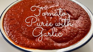 How To Make Fresh Tomato Red Pepper Puree With Garlic And Ginger | Simple And Tasty Tomato Paste