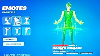 Fortnite gameplay van The Joker & Doom's Domain Emote