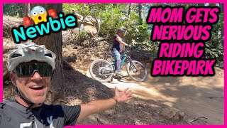 First Time MOM Rides Bike Park | Mountain Biking Beginner