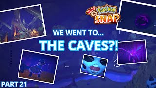 WE WENT TO THE CAVES?! (and saw a portal that leads to a void) | PART 21 OF NEW POKEMON SNAP