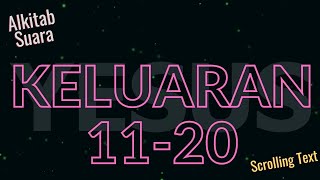 KELUARAN 11-20: Tulah kesepuluh; Roti dari sorga; Menyeberangi Laut Merah; Sepuluh Perintah Tuhan.