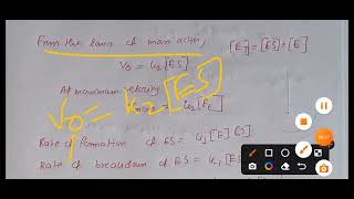 Michaelis Menten Equation Derivation #csirnet #gatexl2023