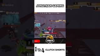 Jonathan Gaming : 1vs3 Clutch in Competitive T1 | Clutch or wot | #1vs4ClutchShorts #Shorts