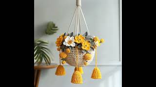 AI Magic: Stunning Crochet Hanging Plant Ideas Generated by AI