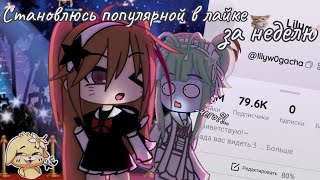 СТАНОВЛЮСЬ ПОПУЛЯРНОЙ В ЛАЙКЕ ЗА НЕДЕЛЮ! // НАБРАЛА 80К?! // by: Квенти