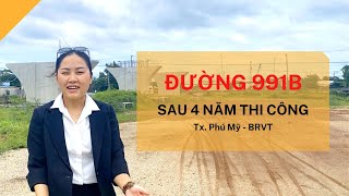 Tiến độ Đường 991B thị xã Phú Mỹ BRVT | Nhánh Vành Đai 4 HCM mới nhất t7/2022