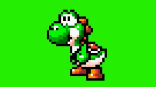 Yoshi Sprite Animation (Green Screen)