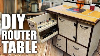 How to Build a Router Table Build with Bit Storage