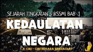 BAB 1: KEDAULATAN NEGARA