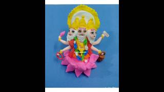 Shri Brahma clay making🌺🎨#viral #ytshorts #religion #brahma #art #mahakal #clayart🌷🙏