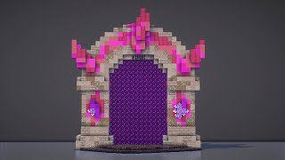 Minecraft | How to Build an Oblivion Gate with Nether Portal | Tutorial