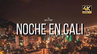 Noche en Cali  : vistas nocturnas desde el cielo CALI DRON 4K 📽️