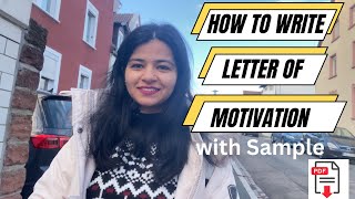 How to write letter of motivation📝 with Tips and Samples🫰🏼|| HR13 in Germany