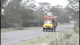 49 - John Goldie stopping near Elsamere, home of Joy and George Adamson in Kenya.