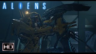 Чужие - Рипли сражается с королевой Чужих--[Aliens-Ripley fights the queen Alien]