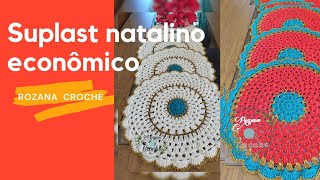 #suplast natalino de croche  Lindo econômico 🚨