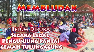 belum legal dibuka pantai gemah tetap ramai #pantaigemah #tulungagung #tetapramai