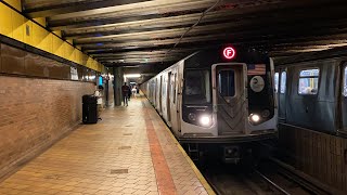 2 (F) Trains at 21 St-Queensbridge