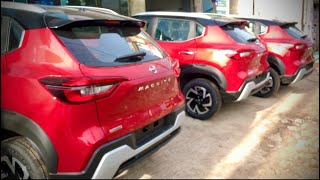 Nissan Magnite Red colour line-up | Visual Treat