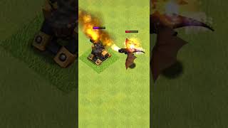 Every Level Air Defense vs Every Level Dragon (part 2) #clashofclans #coc #shorts #clashroyale