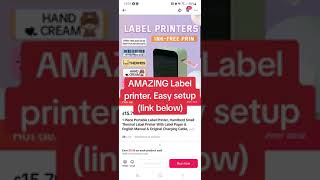 AMAZING Label printer. Easy setup (link below)