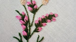 3D Bunch Of Buds With lazy Daisy Stitch|Gorgeous Buds Hand Embroidery Design