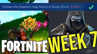 Season 5 Week 7 TREASURE LOCATIONS GUIDE In Fortnite Battle Royale! (AND S5 ROAD TRIP SKIN REVEALED)