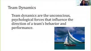 Team Science: Understanding &  Improving Team Dynamics - Darshana Shah, Ph.D. – Jan 2018