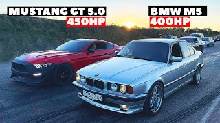 400HP ЧИСТОЙ ЯРОСТИ! Гонка на Брутальной BMW M5 E34.