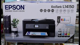 UNBOXING PRINTER EPSON L14150 (REVIEW)