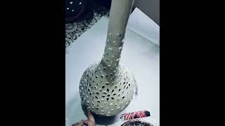 Claycraft Surahee, #youtube #shortvideo #shortreel#lippanart #claycraft #claysuraheepot#clayart