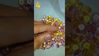 Beautiful pink and yellow cubic zirconia #gemstone #shorts #viral