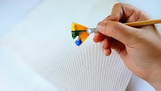 Beautiful and Peaceful Landscape #05 /Acrylic Painting For Beginners /Step By Step