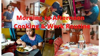 Morning to Afternoon cooking & work Routine// Healthy breakfast & korola r juicell