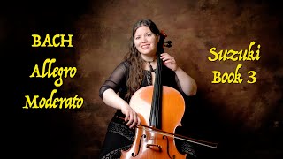 J.S. Bach: Allegro Moderato | Suzuki Cello Book 3 - Song 10