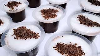 SUPER CREAMY DAN LEMBUT RESEP PUDING COKLAT DENGAN VLA SUSU