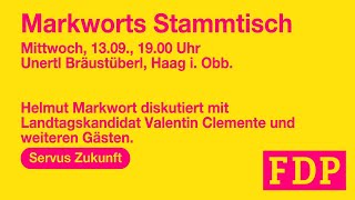 "Servus Zukunft" - FDP Stammtisch mit Helmut Markwort