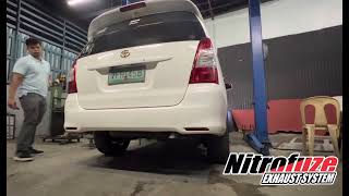 Toyota Innova Full exhaust soundcheck -Nitrofuze Garage