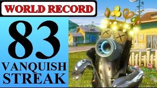 83 Vanquish Streak World Record Plants vs. Zombies: Garden Warfare