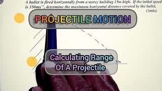 range of projectile motion