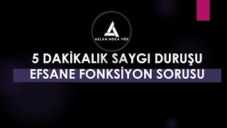 BU FONKSİYON SORUSUNA 5 DAKİKALIK SAYGI DURUŞU  I   %20 İNDİRİM FIRSATI