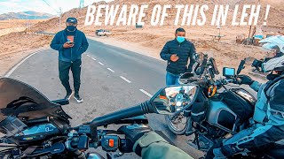 WE WERE STOPPED in LEH I KHARDUNG LA PASS | EP 6 | LADAKH TRIP 2021 | RANCHI RIDERS #mh22