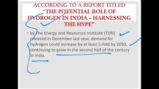 "NATIONAL HYDROGEN MISSION" for UPSC