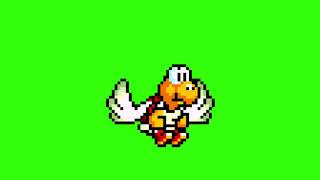 Koopa Paratroppa Flying Animation (Green Screen)