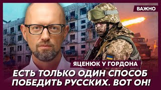 Яценюк о самом реальном плане победы Украины