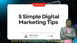 5 Simple Digital Marketing tips #digitalmarketingtips #digitalmarketing