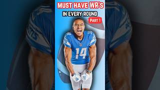 🚨The BEST Fantasy Football Wide Receivers in Every Round of Your Draft Part 1!🚨 #nfl #fantasy