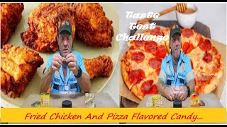 Taste Test Challenge...Fried chicken and pizza flavored candy...THIS WAS DIFFERENT!!!!