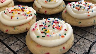 Making Crumbl Birthday Cake Cookies!🎂 These are the best! #baking #recipe #tiktok