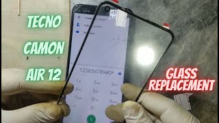 Tecno Camon Air 12 glass replacement without machine step by step easy to change glass